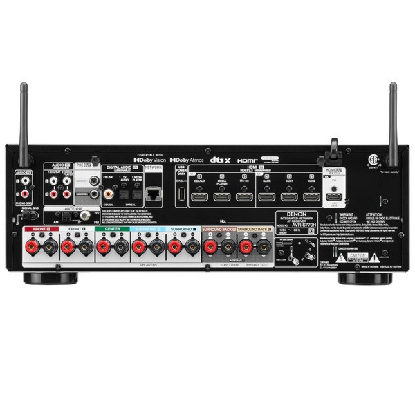 Main product image for Denon AVR-S770H 7.2 Channel Full 8K Ultra HD AV Receiver with 3D Audio 75 Watts per Channel245-4004